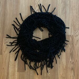 Netted Fringe Infinity Scarf